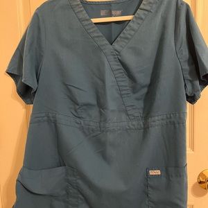 Grey’s Anatomy Caribbean Blue Scrub Top in 2XL